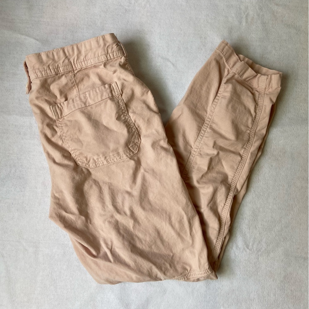 Anthropologie Women's Pink Cotton Chino Pants Sz‎ 27 Mid Rise Straight Leg